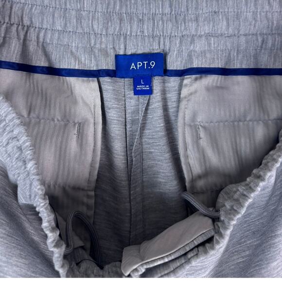 Apt. 9 Mens Large Gray Pull On Sweat Pants Athletic - Picture 3 of 7